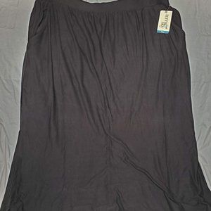 Soft Sueded Pocket Maxi Skirt